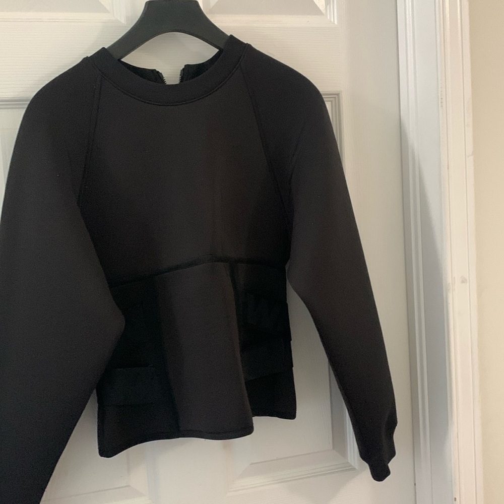 H&M x Alexander Wang. Neoprene sweater with zipper